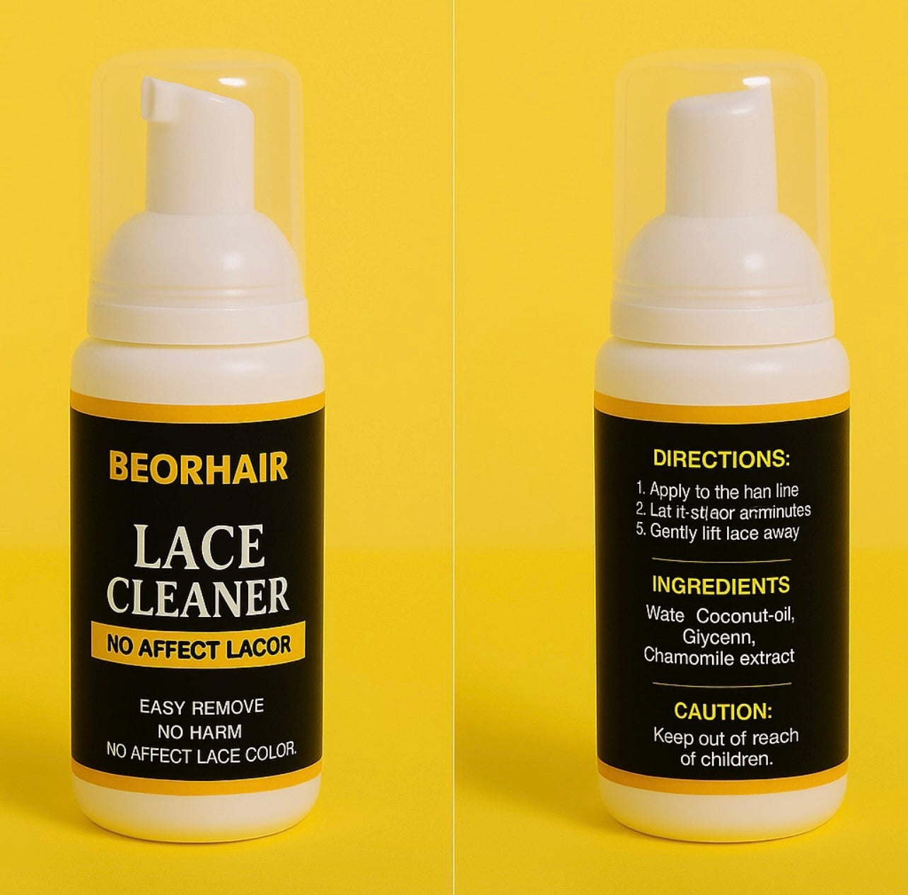 Lace Cleaner – Nettoyant pour Lace Perruque, mix with the the glue,together