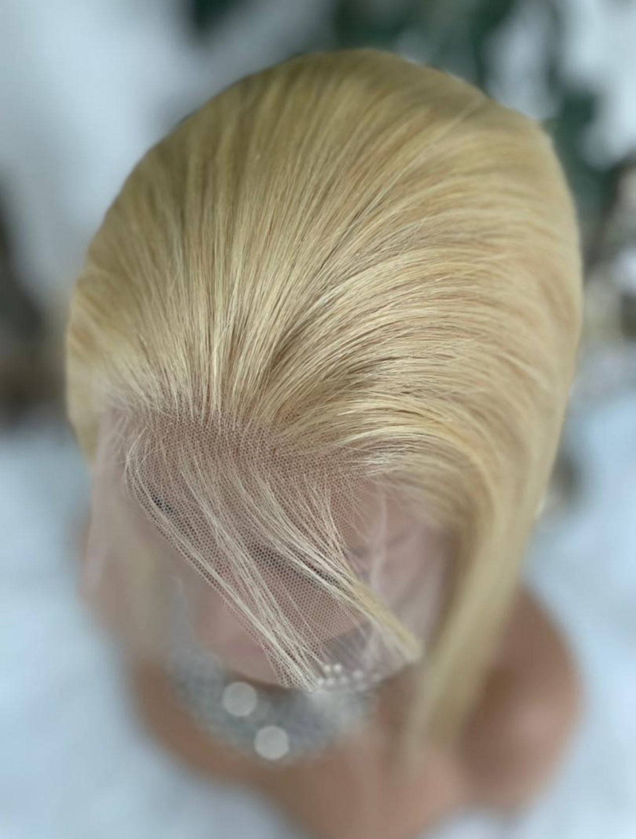 10 inch blonde wig 13*4 transparent lace