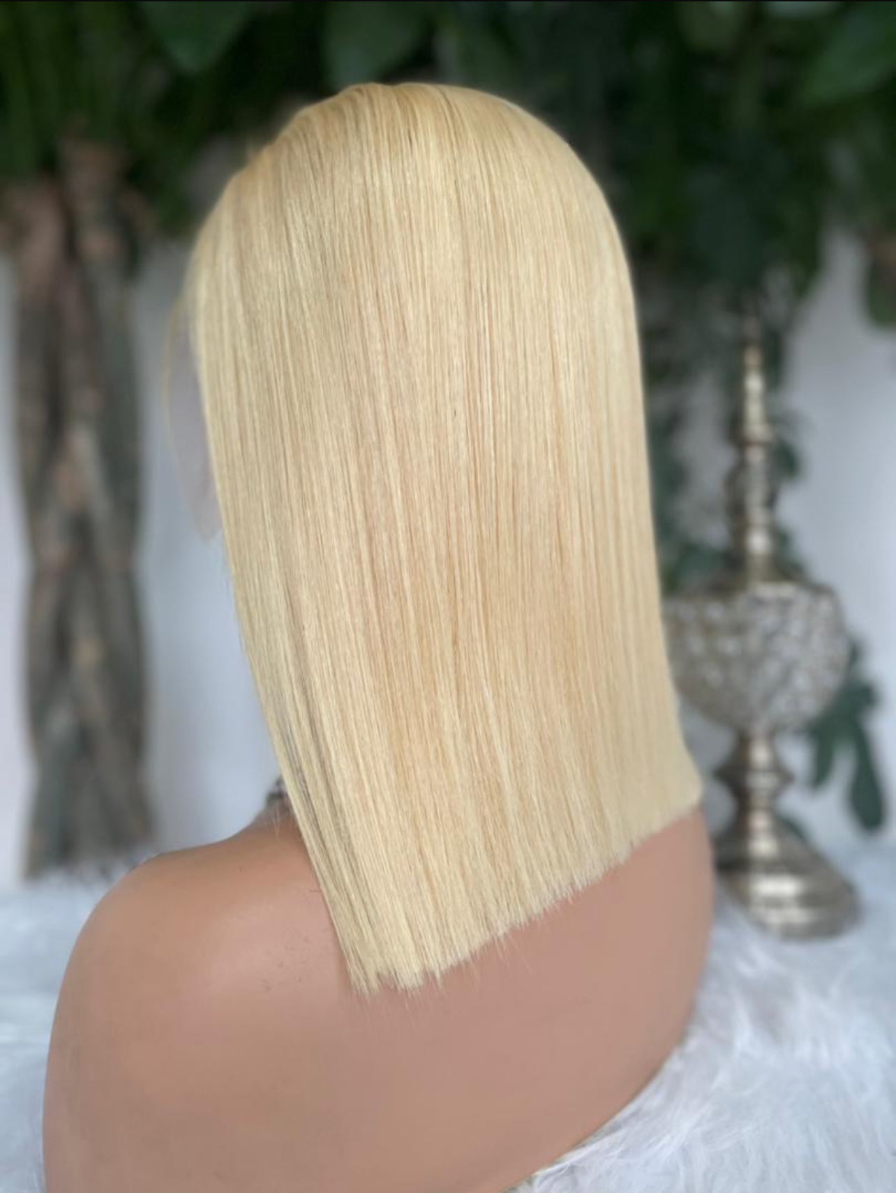 10 inch blonde wig 13*4 transparent lace