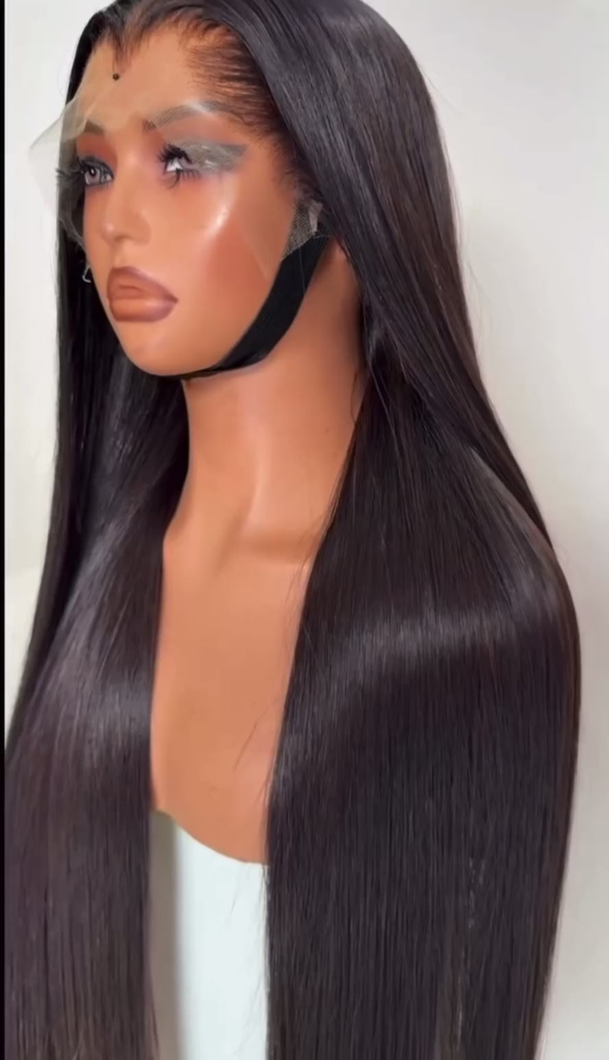 13x4 hd lace m hairline bone straight natural color 220% 30inch